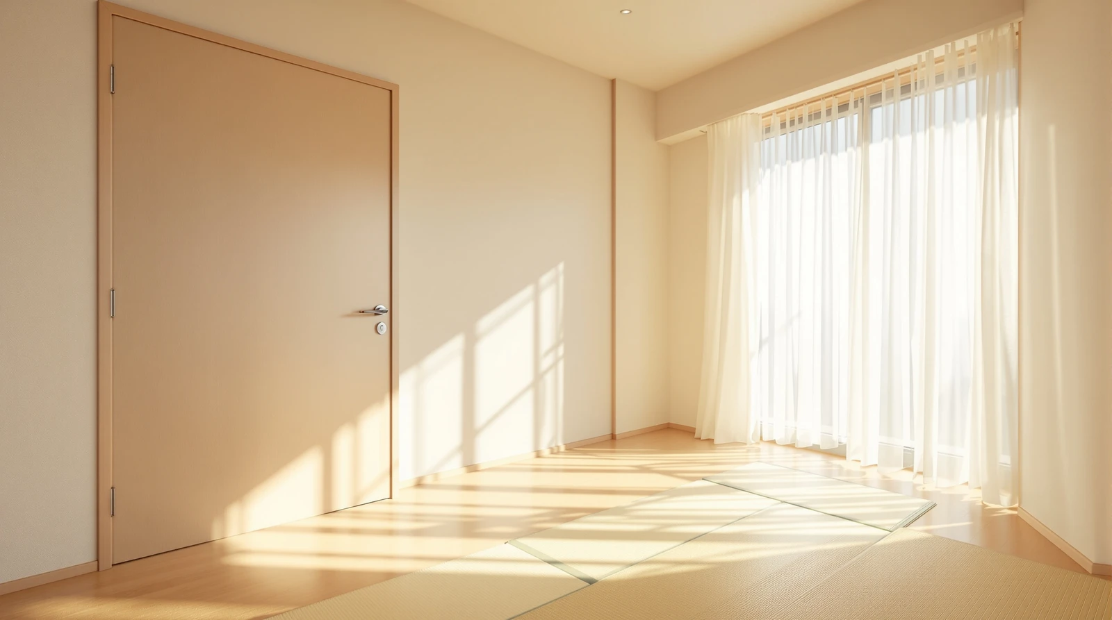 戸建て 賃貸 入居者 解錠 後付け 原状回復 - 日差しの差し込む戸建て賃貸の空室リビング